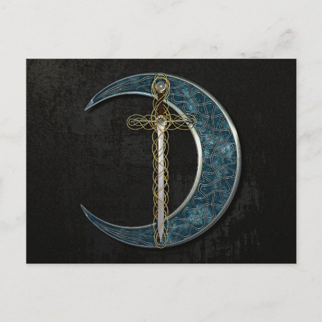Celtic Moon Postcard (Front)