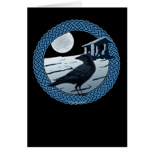 Celtic Moon, Raven and Dolman Cards