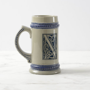 Celtic N Monogram Beer Stein
