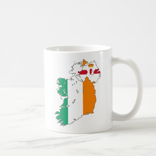 Celtic Nation Irish Map Coffee Mug (Right)