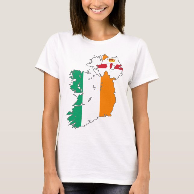 Celtic Nation Irish Map T-Shirt (Front)