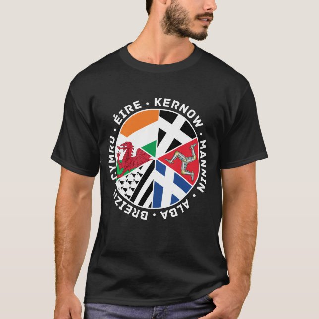 Celtic Nations Countries Flags Men's Tee Shirt (Front)