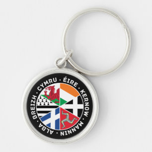 Celtic Nations Flags Keychain