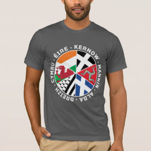 Celtic Nations Flags Men's T Shirt, Wales, Celt T-Shirt