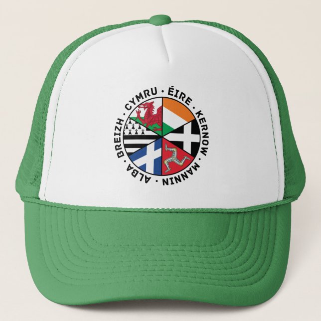 Celtic Nations Flags Trucker Hat (Front)