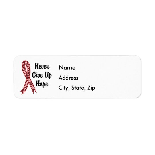 Celtic Never Give Up Hope Multiple Myeloma Return Address Label