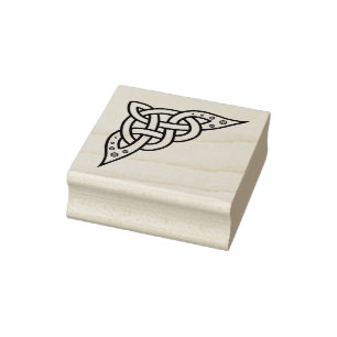 Celtic, Nordic braided corner knot Rubber Stamp