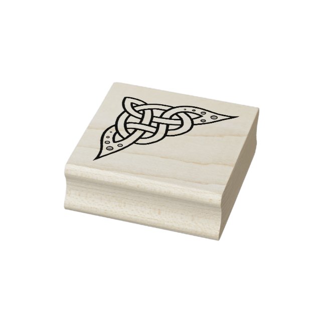 Celtic, Nordic braided corner knot Rubber Stamp (Stamp)