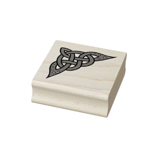 Celtic, Nordic braided corner knot Rubber Stamp (Stamp)