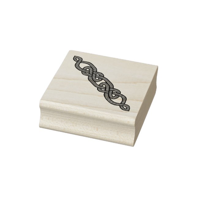 Celtic, Nordic braided corner/side  knot Rubber Stamp (Stamp)