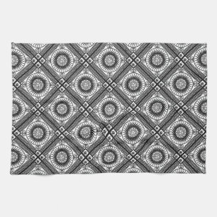 Celtic ornament diagonal kitchen towel