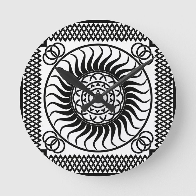 Celtic ornament Single Round Clock (Front)