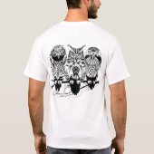 Celtic Owl celestial skull T-Shirt (Back)