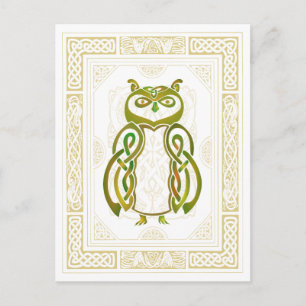 Celtic Owl Postcard