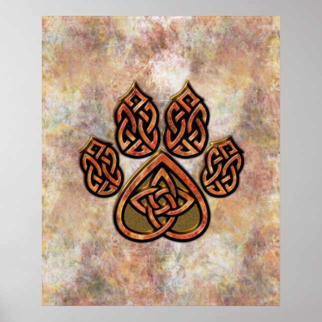 Celtic Pawprint Poster (Front)