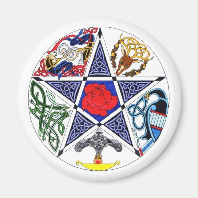 Celtic Pentagram Magnet (Front)