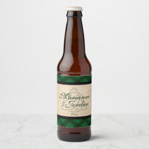 Celtic Plaid Beer Bottle Label