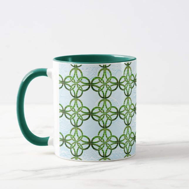Celtic Plaid Knot Mug (Left)