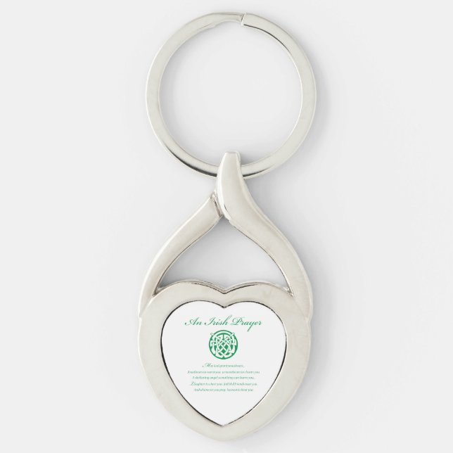 Celtic Prayer St. Patrick's Day Keychain (Front)