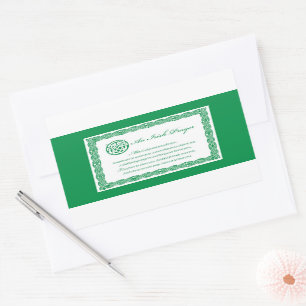 Celtic Prayer St. Patrick's Day Sticker