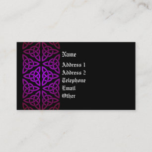 Celtic Profile Card - Purple and Black
