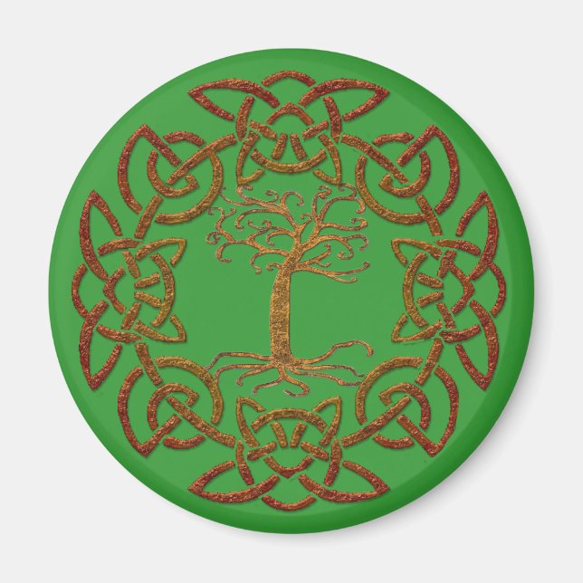 Celtic Ring Tree of Life Irish-supporter Magnet (Front)