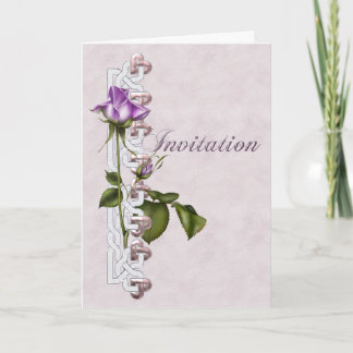 Celtic Rose Wedding Invitation