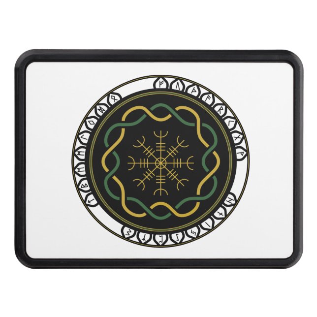 Celtic Runes 3 Trailer Hitch Cover (Front)