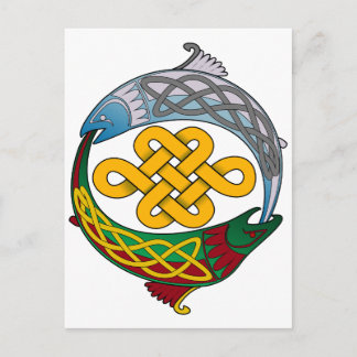 Celtic Salmon Postcard