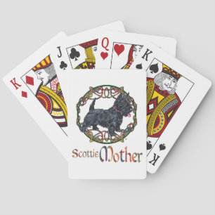 Celtic Scottish Terrier Mother Playing Cards