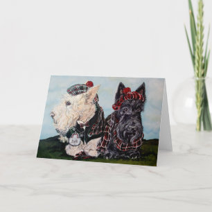 Celtic Scottish Terriers Card