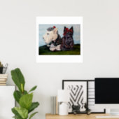 Celtic Scottish Terriers Poster (Home Office)