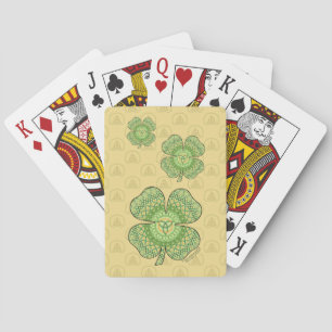 Celtic Shamrock Classic Playing Cards