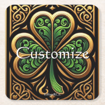 Celtic Shamrock Coaster