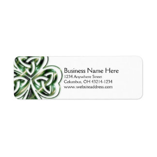 Celtic Shamrock Design 2 Return Address Labels