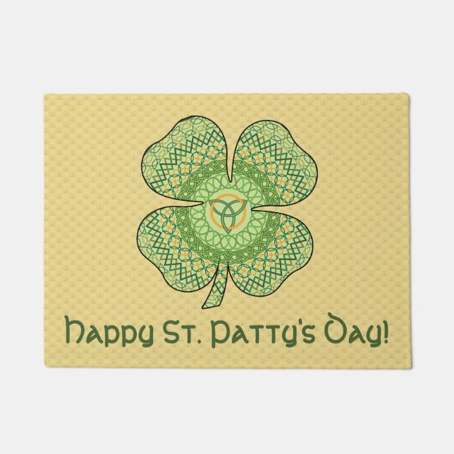 Celtic Shamrock Doormat (Front)
