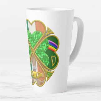 Celtic Shamrock Heritage Symbol Irish Inspired Latte Mug