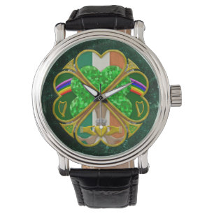 Celtic Shamrock Heritage Symbol Irish Inspired Watch