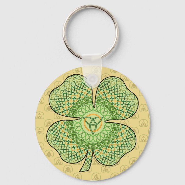 Celtic Shamrock Keychain (Front)