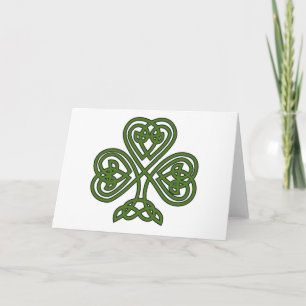 Celtic Shamrock - St Patricks Day Card