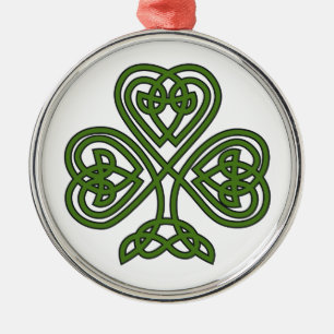 Celtic Shamrock - St Patricks Day Metal Ornament