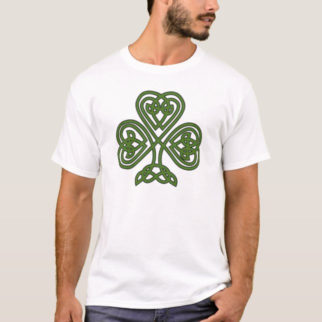 Celtic Shamrock - St Patricks Day T-Shirt (Front)