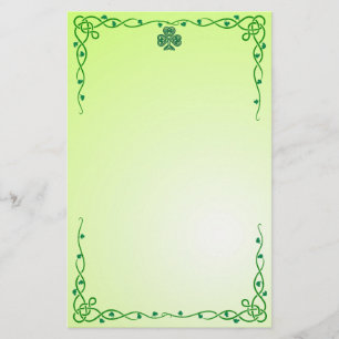 celtic shamrock stationary stationery