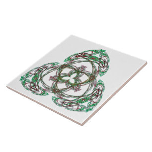 Celtic Shamrock Tile