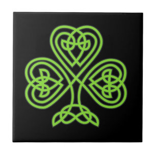 Celtic Shamrock Tile