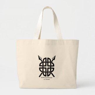 Celtic Shield,  MeWarriorWoman on Twitch  Large Tote Bag