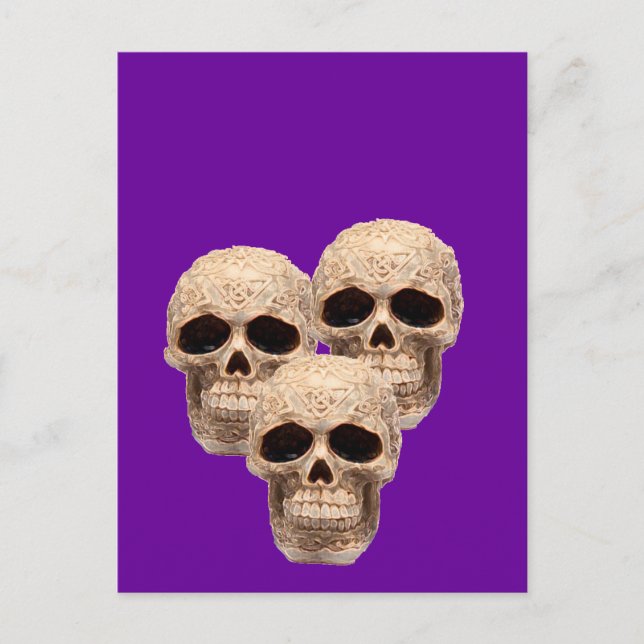 celtic skull postcard (Front)