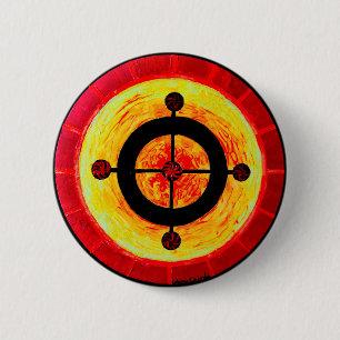 Celtic solar symbol 2 inch round button