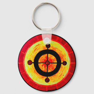 Celtic solar symbol keychain