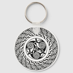 Celtic spiral keychain